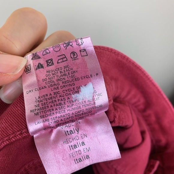 See By Chloe Burgundy Skinny Jeans Size 26 - Picture 8 of 8